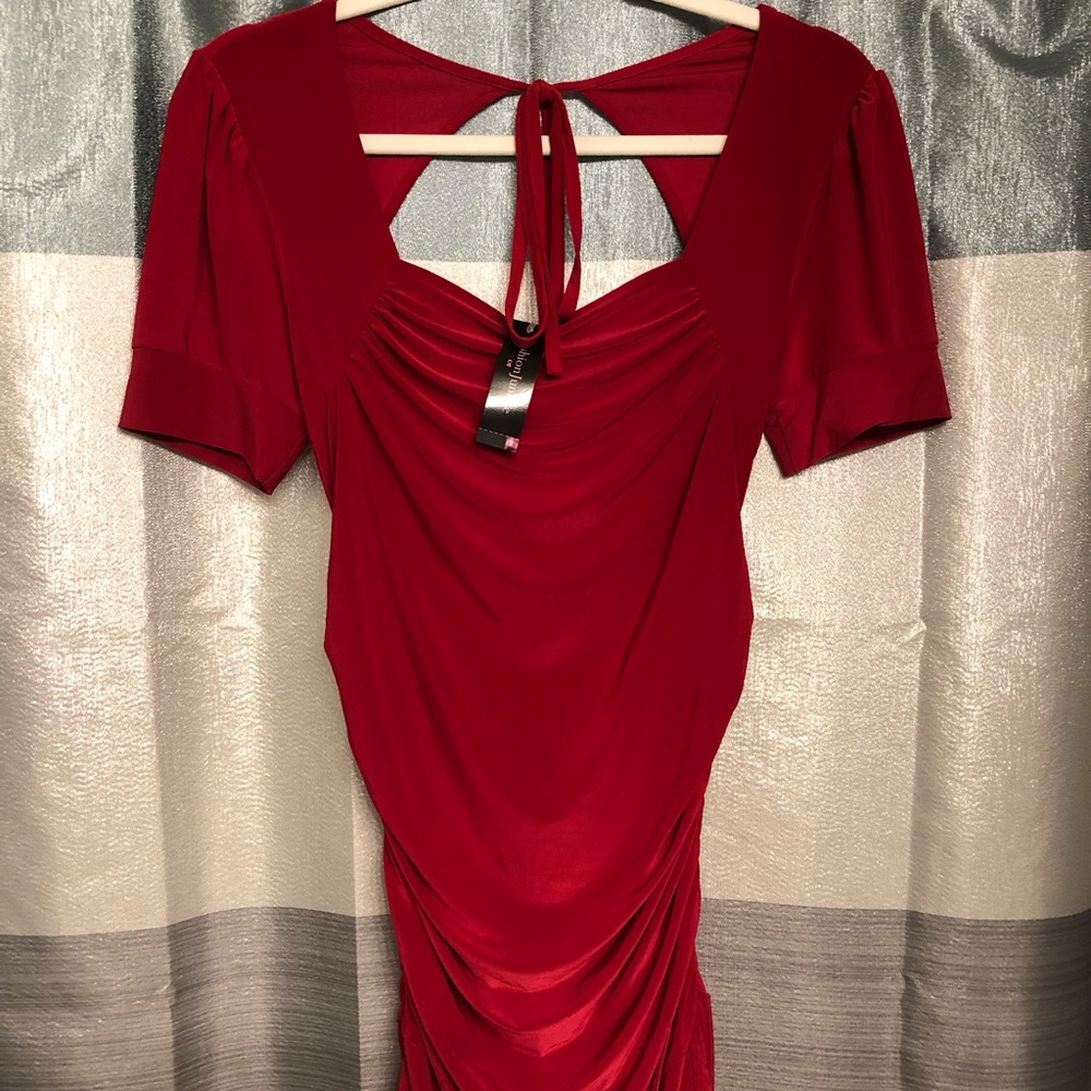 Open back dress